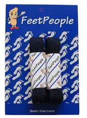 FeetPeople Flat Laces, 2 Pair Pack, 27 - 72 inches, NAVY