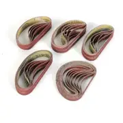 50 X SANDING BELTS 10x330 Mm Sander P40 60/80/100/120 Sheet Mixed Grit