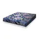 [特價]ASSARI-藍色厚緹花布護背式冬夏兩用彈簧床墊(單大3.5尺)