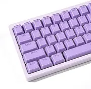 Purple Crystal Jelly Keycaps, Custom OEM Profile Keycap, 134 Key Shine Through Keyboard Caps, Cute Translucent Key Caps for 61/68/84/87/98/100 Cherry MX Keyboard Mechanical