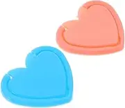 KAILIKETIY 2pcs Heart Shape Light Board Diamond Art Key Button Shield Privacy Protector for Tablets Bright Colors for Boards