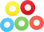 WESIEVYA 5pcs Field Markers for Agility Training Flat Disc Spot Markers for Soccer Football Basketball Drills Lightweight Durable Interactive Sports Training Equipment