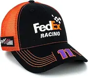 Checkered Flag Victory Lane Sponsor Team Mesh Hat Black/Orange