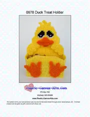 Duck Treat Holder- Plastic Canvas Pattern or Kit