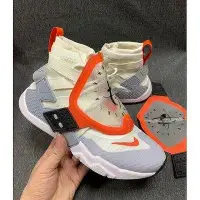 在飛比找Yahoo!奇摩拍賣優惠-NIKE AIR HUARACHE GRIPP 白 橘 武士