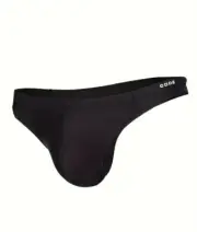 Men's Swimmers Black G-String Style Swim Thong - European Style. Size Large (34)