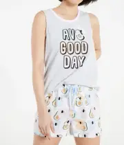 NEW PETER ALEXANDER WOMENS KOALA AVOCADO TANK + SHORTS PJ SET XL RRP$99.90