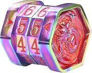Metal MTG Life Counter Magic The Gathering Cards Foundations Metal Flying Dragon Life Counter Game Gifts Suitable for Board Game MTG RPG Table Cards Game(Red)