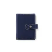 Filofax Malden Mini Personal Organiser/Travel Planner Notes Leather Navy 12cm
