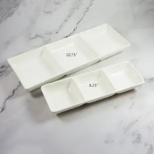 ZERO原點居家 三格盤 三格碟 醬料盤 醬料碟 日式料理盤 三格小菜盤 小菜碟 兩種尺寸任選