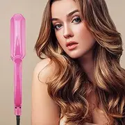 Hair Crimper Titanium Alloy Crimping Curler with 5 Heat Setting Hair Waver Volumizing Crimper Iron Ceramic Plates Styling Tools for Women Girls Long Short Thick Fine Hair