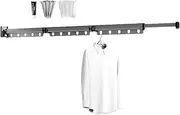 Wall Mounted Clothes Drying Rack - Wall Mounted Clothes Hanger Rack,Retractable Clothes Drying Rack, Expandable Wall-Mounted Drying Rack Clothing