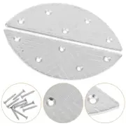 2 Pairs Metal Wear-resistant Discs for Men's Shoes Boot Repair Pads