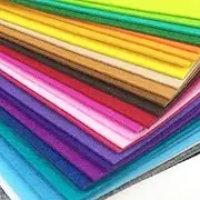 flic-flac 28pcs Thick 2mm 12 x 12 inches (30cm x 30cm) Solid Felt Fabric Sheet Assorted Color Felt Pack DIY Craft Squares Nonwoven