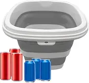 Collapsiblee Mop Bucket - Foldable Bucket | Cleaning Tub with Handle | 5L Small Water Pail for Cleaning | Space Saving Housekeeping Pail for Indoor Outdoor Camping Laundry Fishing Rv Beach