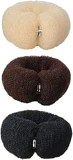 Mobestech 6pcs Hair Bun Makers for Women Comfortable Nylon Donut Bun Styling Tool for Weddings Proms Everyday Use