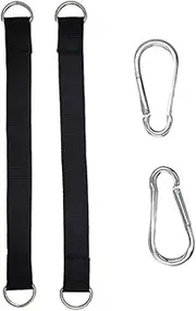 Kisangel 1set Multi-Functional Fitness Hanging Belt with Exercise Grips Durable Straps for Gymnastic Ring Training Lightweight Easy to Use for Home Gym Workouts
