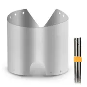 Windshield Shield Screen Portable W/ Storage Pouch Wind Block Windproof Plate