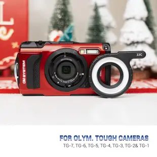 JJC LED導光圈 Olympus Tough TG-7 TG-6 TG-5 TG-4 奧林巴斯相機微距攝影配件