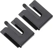 LALAFINA 2pcs Microphone Clip Holder for Radio Accessories Black Handheld Mic Mount Easy Installation Durable Design Replacement for Old Clips