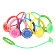 Kids Fun Flash Jumping Rope Ball Outdoor Sports One Foot LED Skip Reaction Toy