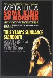 FILM POSTER Postcard: SOME KIND OF MONSTER (James Hetfield, Kirk Hammett)