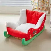 Pet Plushy Santa Dog Sleigh Bed ,Pet Soft Bed For Dog & Cat, Pet Supplies