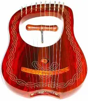 NEW DEURA SDC Lyre Harp 10 Strings with Tuning Key + Caring Bag FREE SHIPPING US