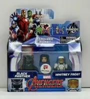 Marvel Avengers Ultron Revolution Minimates Black Panther & Whitney Frost - HTF