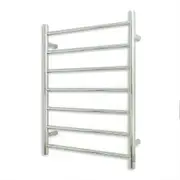 Radiant Round 7 Bar Heated Rail 600mmx800mm (Right Wiring) Polished Stainless Steel RTR01RIGHT