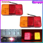 10LED REAR TAIL LIGHTS LAMPS LORRY TRUCK TRAILER CARAVAN BUS