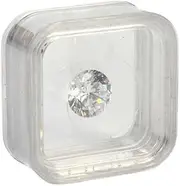 [Teensery] 2 Pcs Gemstone Display Box Floating Frame Loose Diamond Gemstone Case Small Plastic Jewelry Storage Container Organizer for Jewelry Gems Coins Medallions Displaying (Transparent)