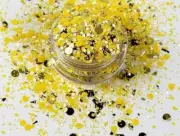 Bulk lot of 11 jars of Sundrop Chunky Polyester glitter mix 2 oz.