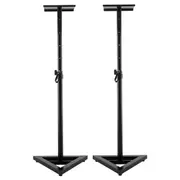 Karrera Surround Sound Speaker Stand Adjustable Floor - Black