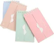 Toddmomy 4Pcs Blank Note Pads Vocabulary Notebooks Travel Journal Notebooks for Home Travel Kids Adults Pocket Memo Pads