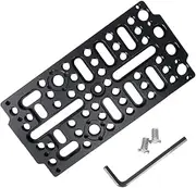Niceyrig Universal Cheese Mounting Plate with Arri Locating Holes for Cinema Camera,DSLR Camera,Easy Plate Applicable for Sony FX/FX30, BMPCC 6K Pro, URSA Mini, Camera Cage Tripod Mount