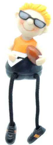 Giants Shelf Sitter Figurine Western Sydney AFL Player Colours Ornament