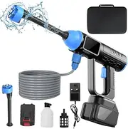 Battery Pressure Washer, Battery Pressure Washer 1160 PSI/8MPA with Integrated Adjustable Nozzle, Hand Pressure Washer Gun for Car, Home, Floor Cleaning