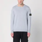 [Stone Island] Pearl grey cotton sweater S Grey