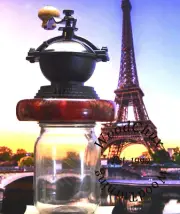 Handmade Crank Pine Cones & Resin Manual Coffee Bean Grinder Grinding Mill 350