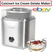 Cuisinart Ice Cream Maker Frozen Yoghurt Machine Dessert Gelato Fast Freezing AU