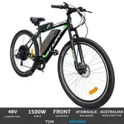 TDR 1500W 29" ELECTRIC MOUNTAIN BIKE EBIKE 48V 15AH BATTERY HIGH SPEED THROTTLE