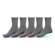 Globe - Junior Stealth Crew Sock Grey Socks 5 Pack Youth Size 2-8