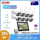 ZOSI 8CH Monitor Outdoor Home Wireless IP Security Camera System 2TB HDD CCTV