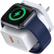 2025 Upgraded for Apple Watch Charger, 20W Dual Port USB C Wall Charger Plug Fast Charging Block for iPhone, Travel Charger Compatible with Apple Watch iPhone AirPods iPad