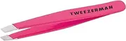 Tweezerman Mini Slant Stainless Steel Tweezer, Flamingo