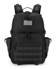 Military Travel Backpack for Men 40L Tactical Work Backpack Molle Black