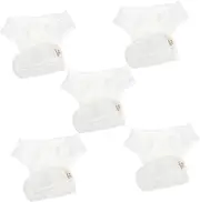 Beaupretty 5Pcs Washable Newborn Cloth Diapers Soft Skin Friendly Leak Resistant Nappy for Months Breathable and Reusable Diaper Liners