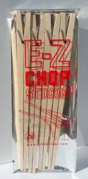 Kikkerland Wooden Chopstick Learn Eat Sushi Japanese Chinese Chopstick Food E-Z