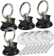 LIGHTAOTAO 4pcs Durable Motorcycle Round Tie Down Anchor Points with Elegant Design Heavy Duty Accessory for Trucks Trailers and Luggage Racks for Snowmobiles and Secure Storage